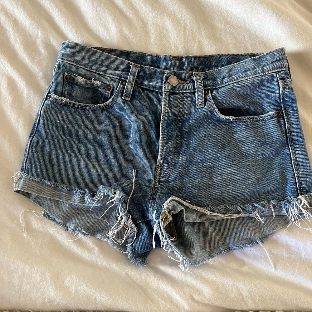 BDG Denim high waisted shorts
